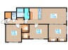 RESIDENCE SAPPORO A23 3LDKの間取り