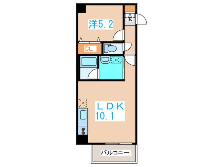 間取図 ゾネ医大キャンパス前