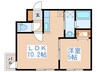 グランディール元町 1LDKの間取り