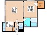 ジュピター月寒東Ⅱ 1LDKの間取り