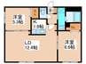 Ciel 2LDKの間取り