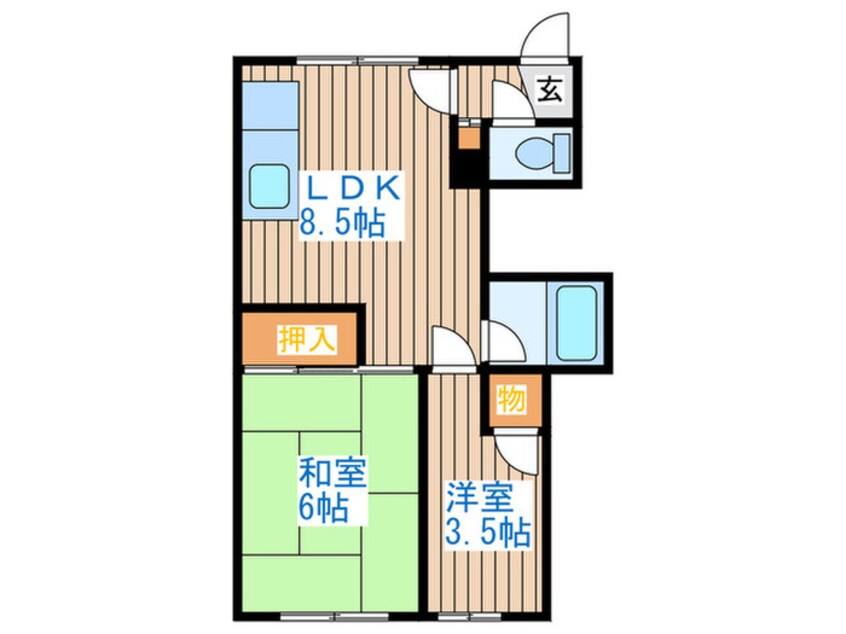 間取図 角谷マンション