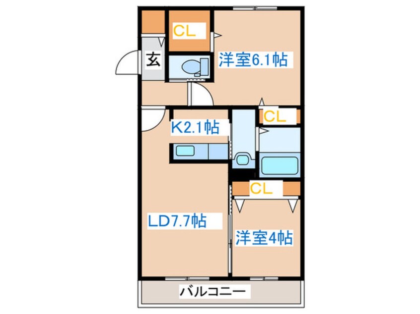 間取図 アッパーヴィレッジ新札幌