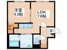 Claro 1LDKの間取り
