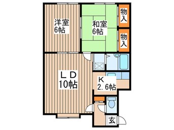 間取図 シャルム羊が丘