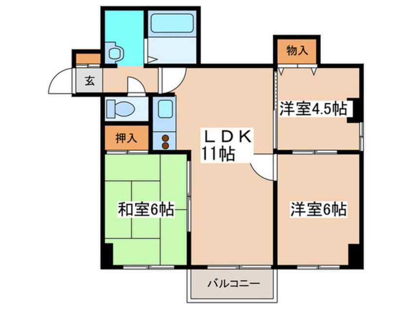 間取図 札幌三善ビル