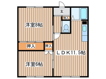 間取図 エイトハイツ