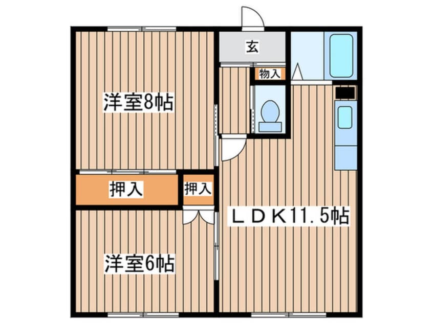 間取図 エイトハイツ