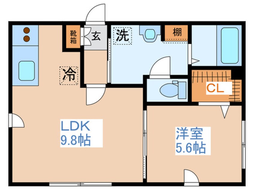 間取図 グランメ－ル平岸４・５