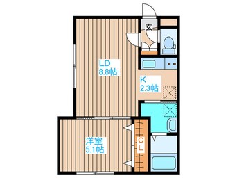 間取図 カヌレ菊水