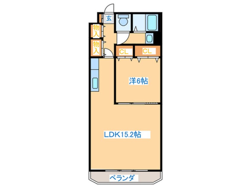 間取図 セゾンドゥブランシェ南３条