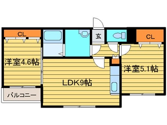 間取図 Manys Court MISONO