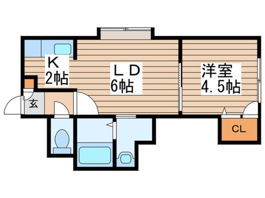 間取図 シャングリラ美園