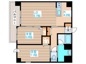 間取図 グランメールアサヒⅦ