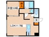 フレスコ大谷地 1LDKの間取り