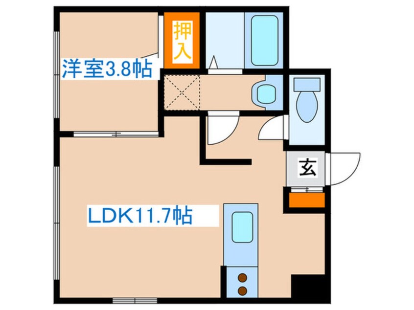 間取図 フレスコ大谷地