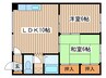 エクシ－ド３２ 2LDKの間取り