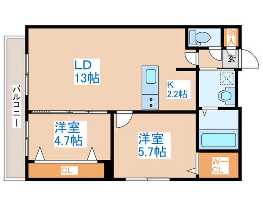 間取図 アールズコート南15条