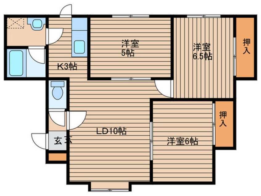 間取図 エスペランサ１１３