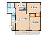 グランメ－ル　パレス美園 2LDKの間取り