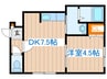 Ｖｏｉｌｅ中島公園 1DKの間取り
