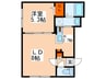 グランメ－ル月寒東２－７ 1LDKの間取り