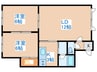 ヴィラビアンカ手稲 2LDKの間取り