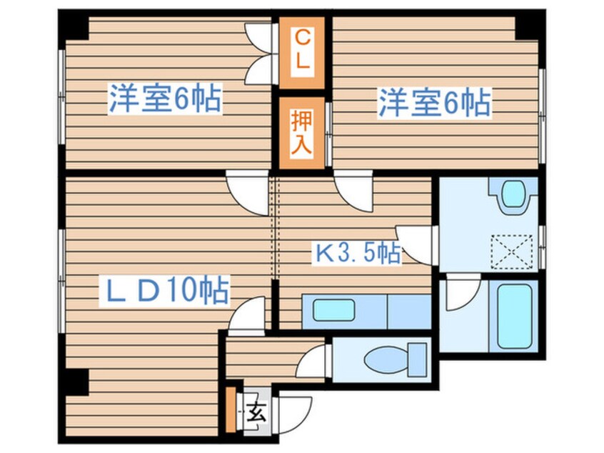 間取図 ノーブル２５