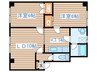 ノーブル２５ 2LDKの間取り
