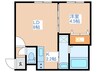 メゾンMT手稲本町 1LDKの間取り