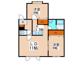 間取図 アットマークアパート