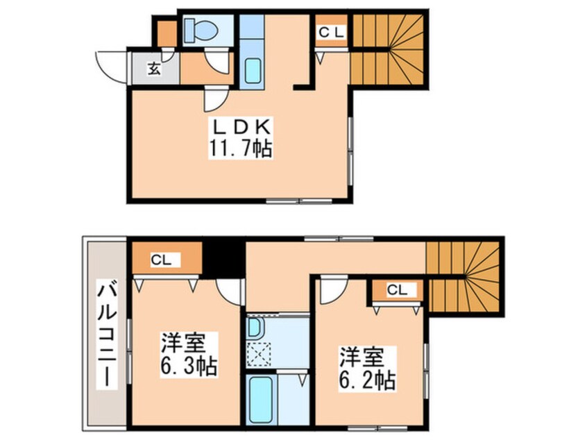 間取図 グランドサクセス月寒中央