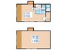 リバ－パ－ク３６ 1LDKの間取り