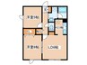 コ－ポ若葉３ 2LDKの間取り
