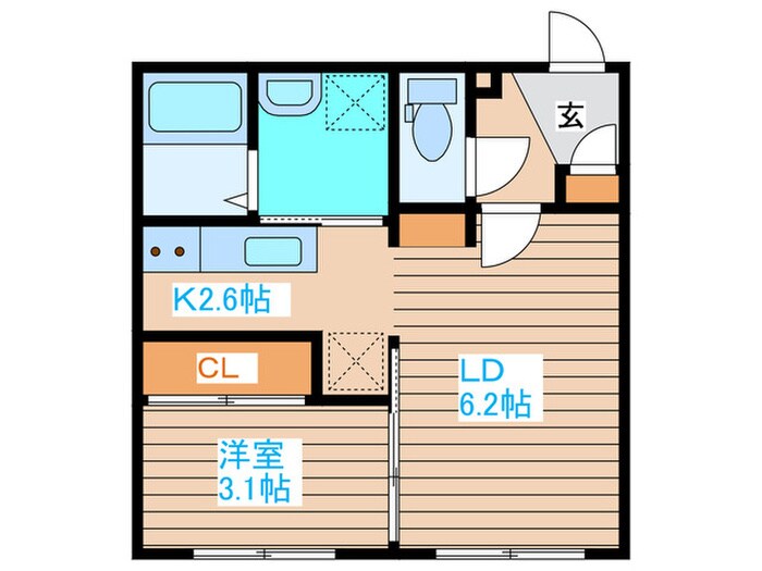 間取り図 Road　&　Sky　ATSUBETSUNISHI