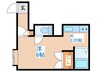 コート山鼻 1Kの間取り