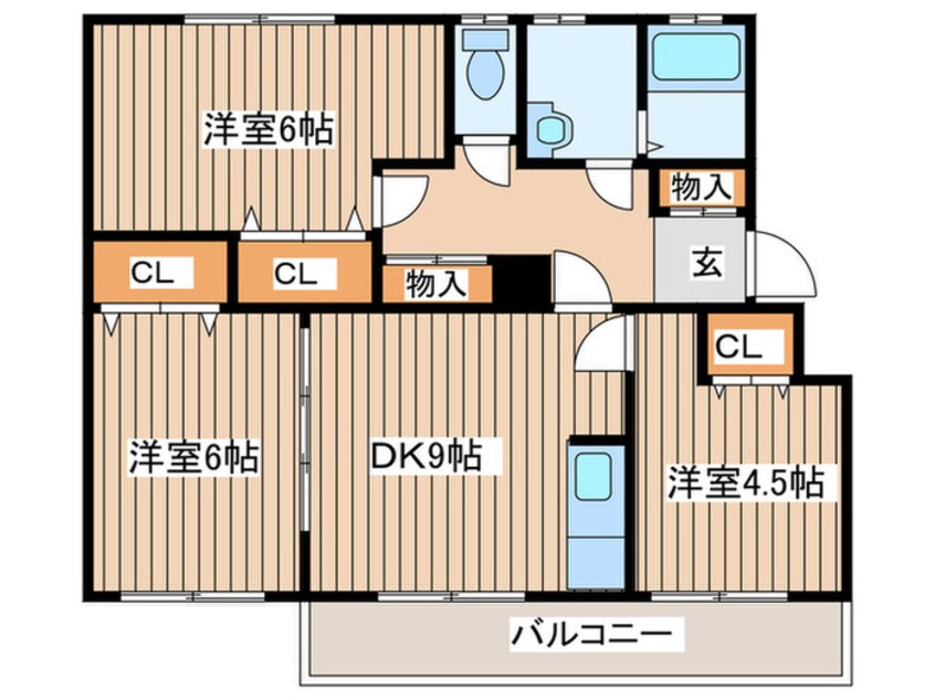 間取図 リベルティ旭ヶ丘