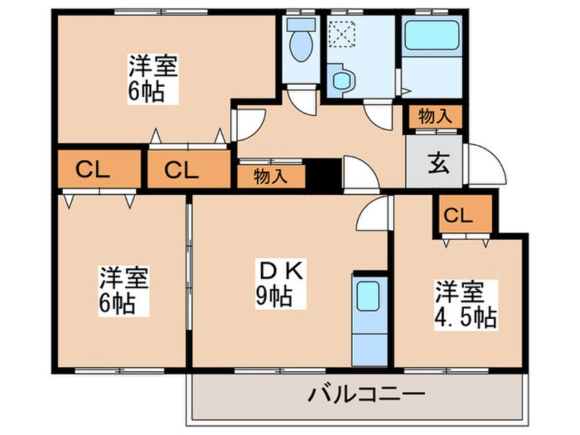 間取図 リベルティ旭ヶ丘