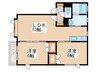 アベニュ－おちＣ 2LDKの間取り