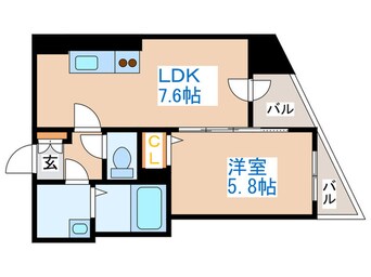 間取図 レジェンドコ－ト琴似