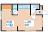 マンションあかね 1LDKの間取り