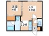 プリヴィレージュ豊平公園 1LDKの間取り