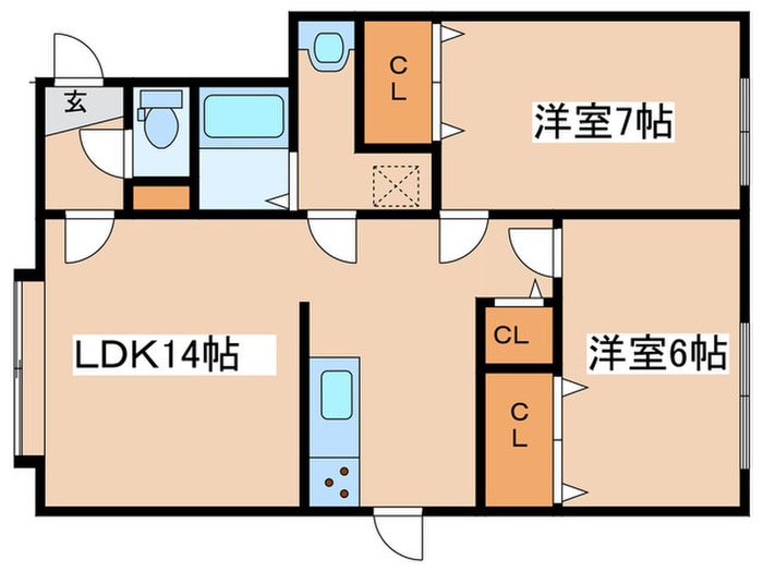 間取り図 グロリオーサ北１２
