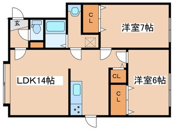 間取図 グロリオーサ北１２