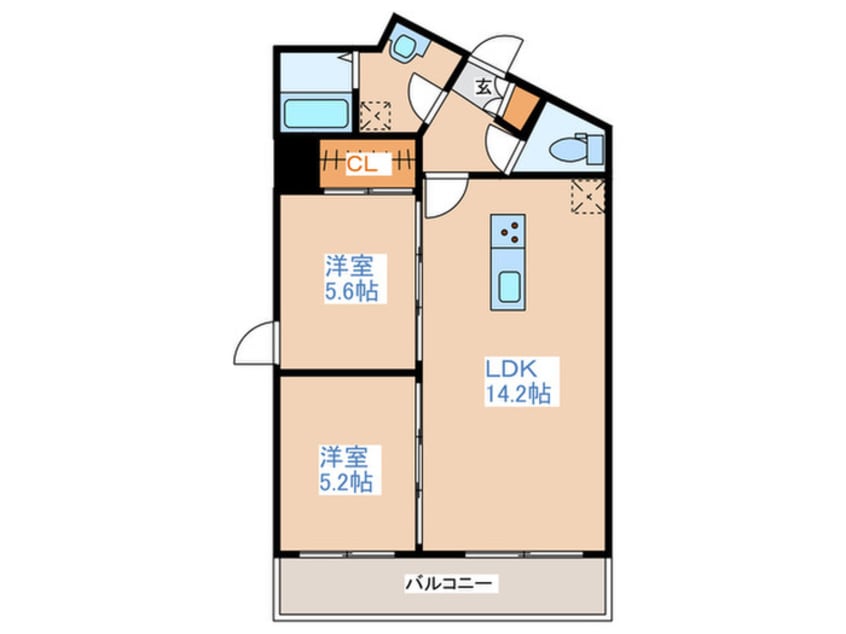 間取図 Louvre真駒内