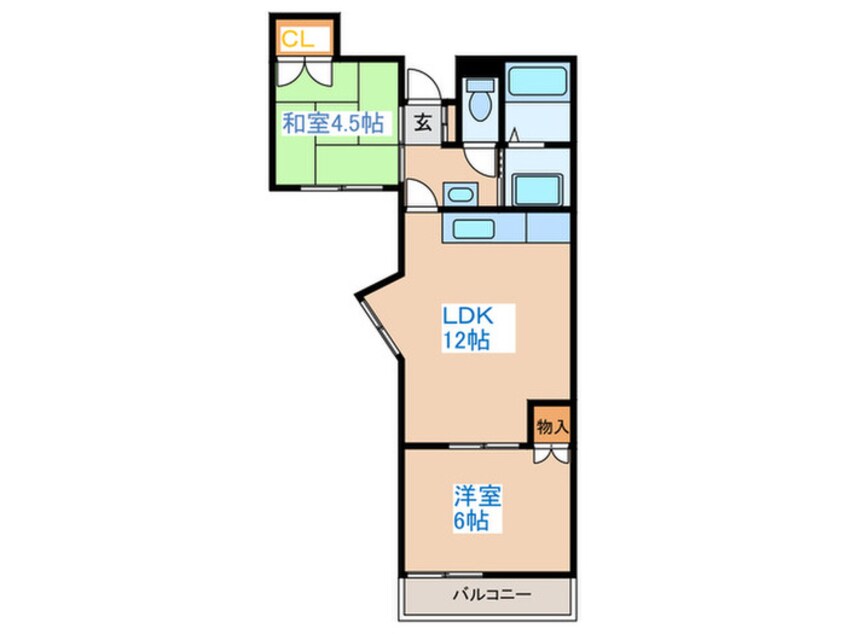間取図 リバーヴィレッジ第1