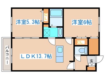 間取図 グラネージュ　ヤマハナ