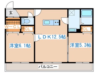 間取図 グラネージュ　ヤマハナ