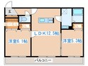 グラネージュ　ヤマハナの間取図