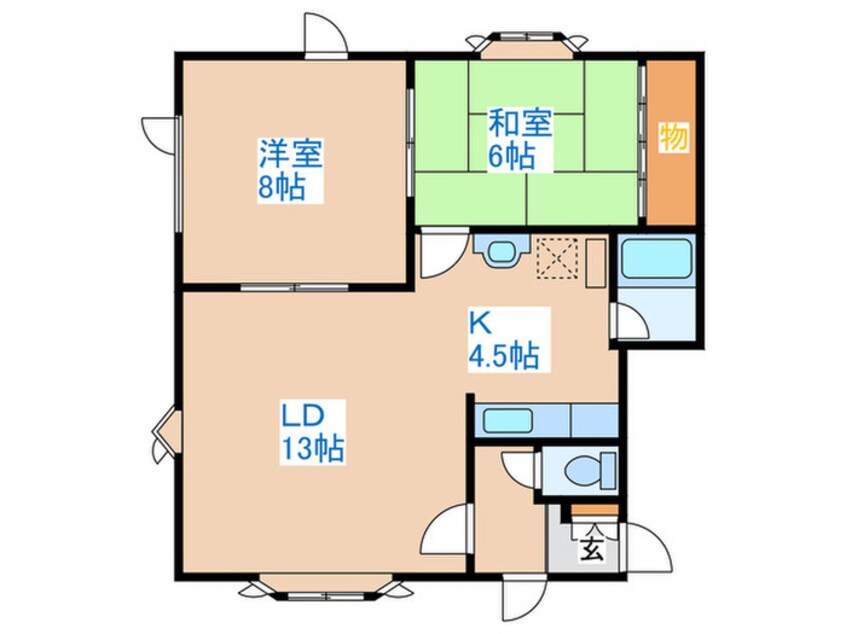 間取図 ロイヤルハイツ　ＨＩ